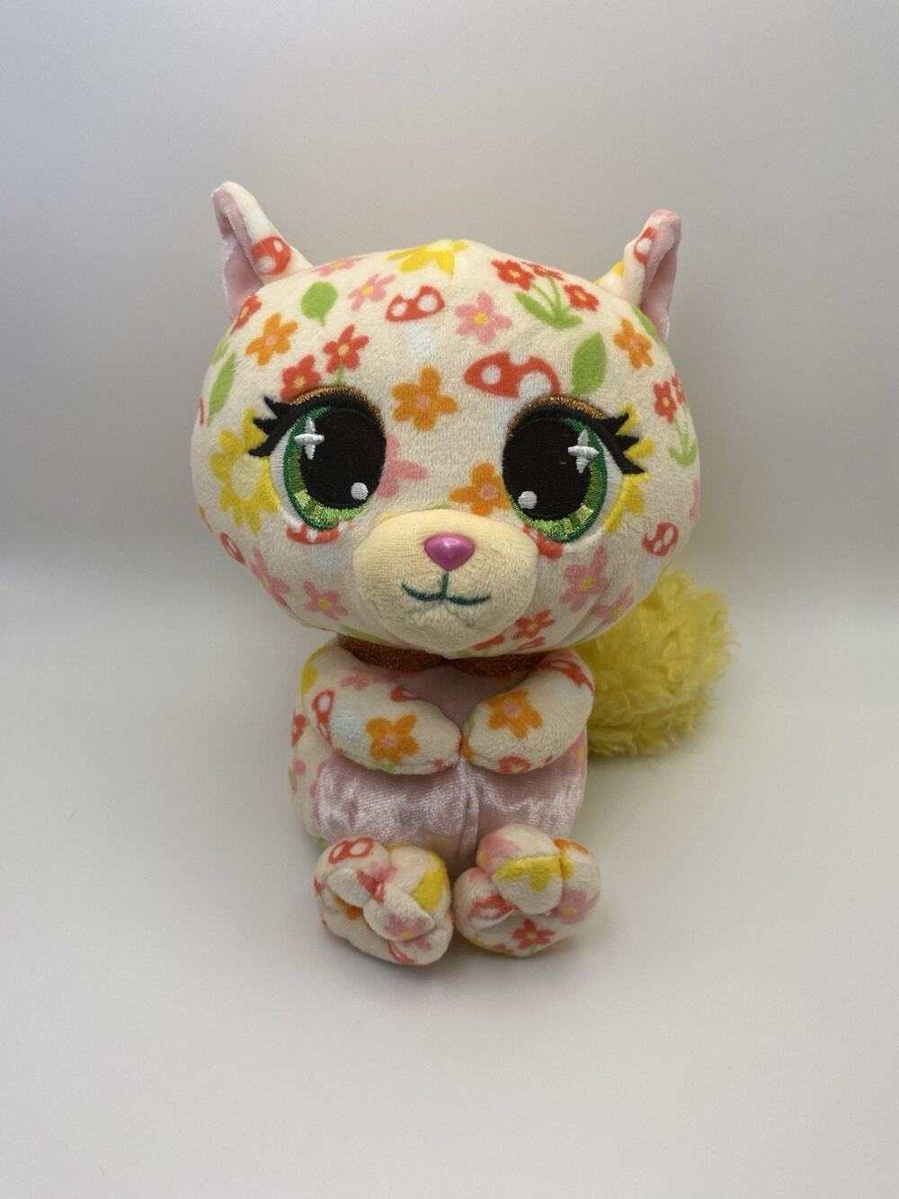 P.Lushes Pets Gund Gracie Grooves Floral Squirrel Yellow Tail Plush 8"